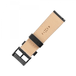 Fixed Leather Strap s šířkou 22mm pro smartwatch, černý