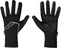FORCE GALE softshell jaro-podzim rukavice, černé vel.XL