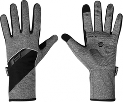 FORCE GALE softshell jaro-podzim rukavice, šedé vel.XS