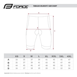 FORCE kraťasy do pasu s vložkou B30, černo-šedé vel.3XL