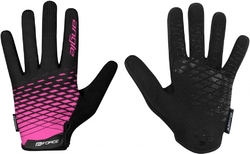 FORCE MTB ANGLE letní rukavice, růžovo-černé vel.XL