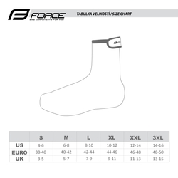 FORCE NEOPRENE BASIC návleky na tretry, fluo vel.XL