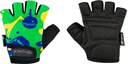 FORCE PLANETS KID, zeleno-žluté rukavice vel.XL