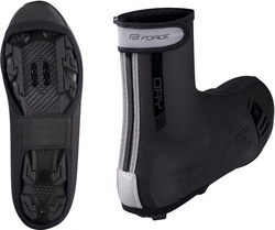 FORCE PU DRY MTB návleky na tretry, černé vel.S