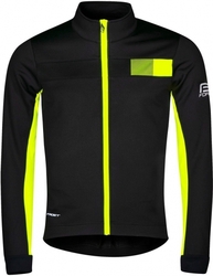 FORCE zimní bunda FROST softshell černo-fluo vel.L