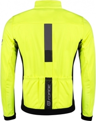 FORCE zimní bunda FROST softshell fluo-černá vel.L