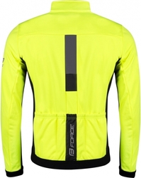 FORCE zimní bunda FROST softshell fluo-černá vel.M