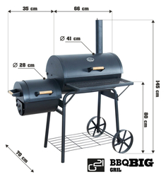 G21 BBQ Gril big s udírnou