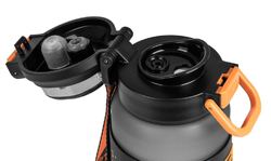 G21 Láhev na pití 600 ml 2v1, šedá zmrzlá