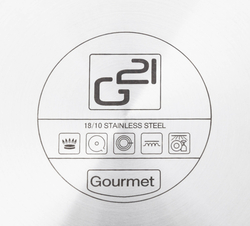 G21 Sada nádobí Gourmet Magic s cedníkem, 9 dílů, nerez