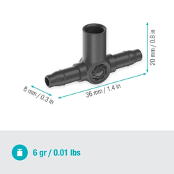 Gardena 13216-20 MDS T-kus pro rozprašovací trysky 4,6 mm