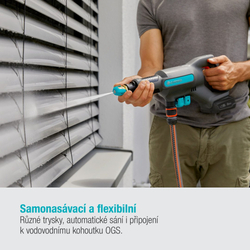 Gardena 14800-20 Aku Čistič AquaClean 18V RtU - sada