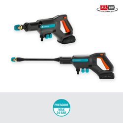 Gardena 14800-20 Aku Čistič AquaClean 18V RtU - sada
