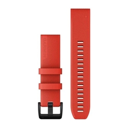 Garmin Řemínek QuickFit 22 mm, červený s přezkou z černé nerezové oceli