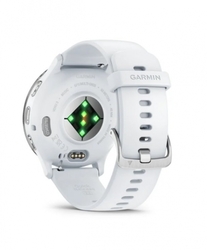 Garmin Venu 3, Silver/ White, silikonový řemínek