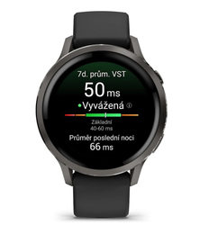 Garmin Venu 4 41mm, Slate a Černý silikonový řemínek