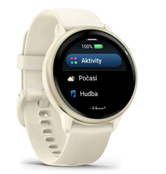 Garmin vivoactive 6 Lunar Gold / řemínek Bone