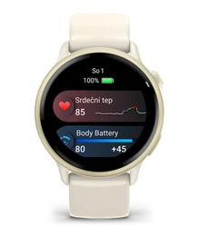 Garmin vivoactive 6 Lunar Gold / řemínek Bone