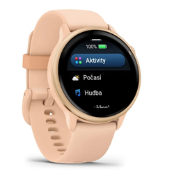 Garmin vivoactive 6 Metallic Pink Dawn / řemínek Pink Dawn