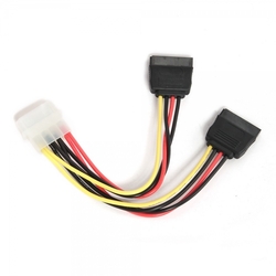 Gembird redukce napájení molex - 2x SATA, 15cm