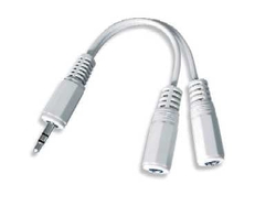 Gembird rozdvojka jack 3,5mm na 2x3,5mm M/F, 10cm, audio