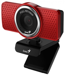 GENIUS webová kamera ECam 8000/ červená/ Full HD 1080P/ USB2.0/ mikrofon