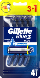 Gillette Blue3 Comfort jednorázová holítka 3+1ks