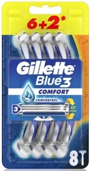 Gillette Blue3 Comfort jednorázová holítka 6+2 ks