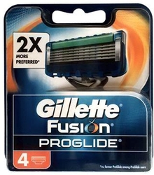 Gillette Fusion Proglide náhradní břity, 4 ks 