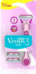 Gillette Simply Venus3 Holicí strojek + 8 ks hlavic