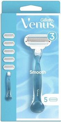 Gillette Venus Smooth Holicí strojek + 5 ks hlavic