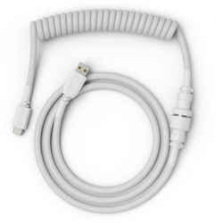 Glorious Coiled Cable Ghost White, 1,37m, bílý