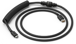 Glorious Coiled Cable Phantom Black, 1,37m, černý
