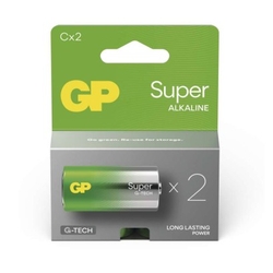 GP alkalická baterie SUPER C  malé mono (LR14) 2pack