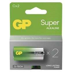 GP alkalická baterie SUPER C  malé mono (LR14) 2pack