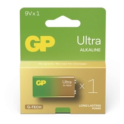 GP alkalická baterie ULTRA 9V (6LR61) 1Ks