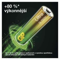 GP Alkalická baterie Ultra AA (LR6), 8 ks