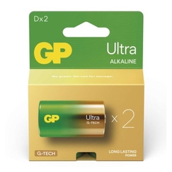 GP alkalická baterie ULTRA D velké mono (LR20) 2pack
