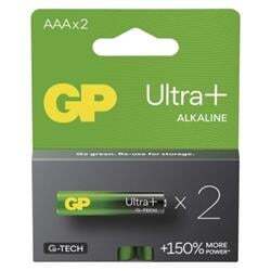 GP alkalická baterie ULTRA PLUS AAA (LR03) 2pack