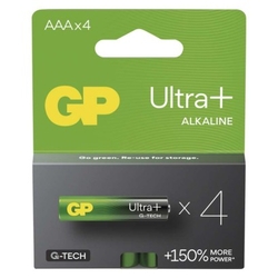 GP alkalická baterie ULTRA PLUS AAA (LR03) 4pack