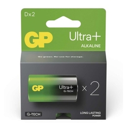 GP alkalická baterie ULTRA PLUS D velké mono (LR20) 2pack