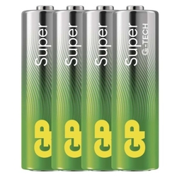 GP baterie Super Alkaline LR6 (AA, tužka) blistr, 4 kusy