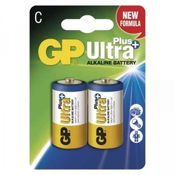 GP Ultra Plus Alkaline R14 (C, malé mono) blister, 2 kusy