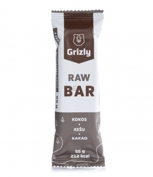 GRIZLY Raw Bar Kokos - Kešu - Kakao 55 g