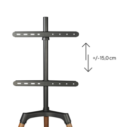 Hama podlahový TV stojan Real Wood, 400x400, dřevo