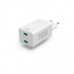 Hama rychlá USB nabíječka, 2x USB-C PD/QC, 35 W