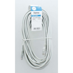 Hama síťový kabel Cat5e U/UTP RJ45 15m, nebalený