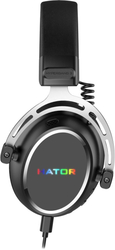 Hator HYPERGANG 3 USB drátová sluchátka černá