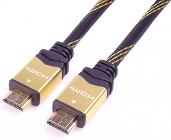 PremiumCord 4K HDMI 2.0b High Speed + Ethernet kabel, zlacené HQ konektory, nylonové provedení, 3m