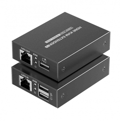 HDMI KVM extender 4K a FULL HD 1080p na 70m s přenosem USB